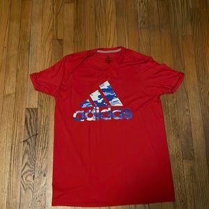 COPY - red adidas tshirt